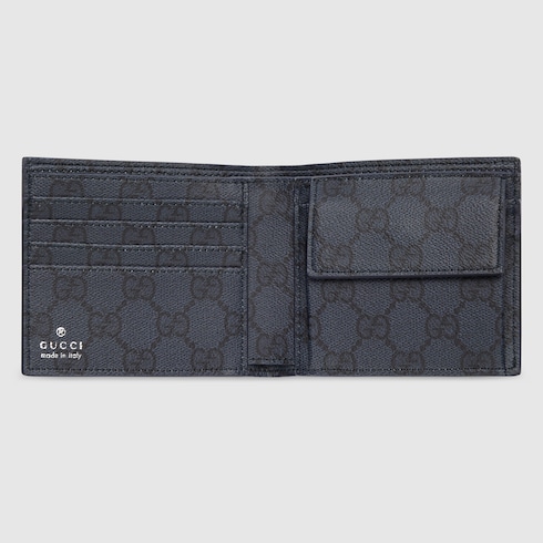 〔GGエンブレム〕日本限定 二つ折りウォレット ブラック インテリア