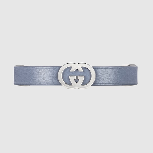 Gucci Interlocking leather bracelet