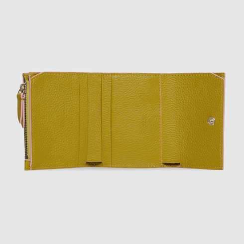 Bi-colour GG Marmont mini wallet