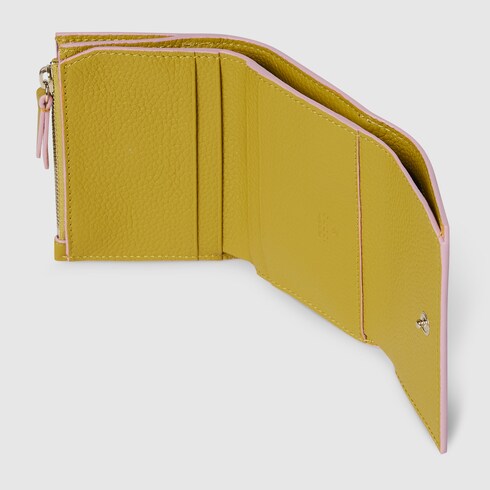 Bi-colour GG Marmont mini wallet