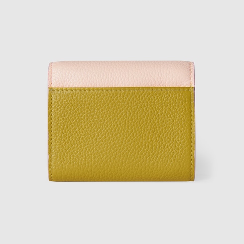 Bi-colour GG Marmont mini wallet