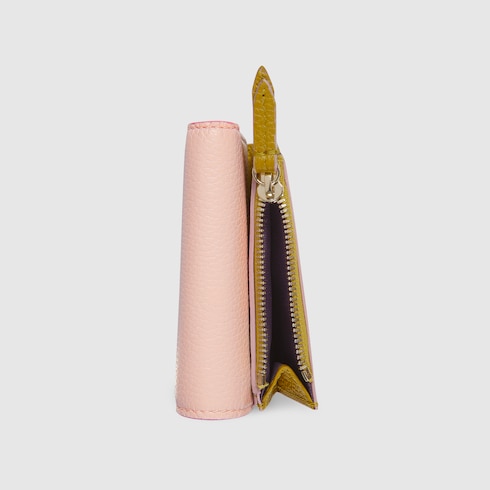 Bi-colour GG Marmont mini wallet