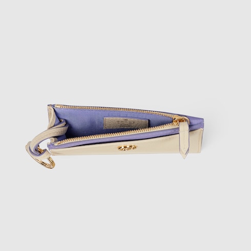 Bi-colour GG Marmont zip key pouch