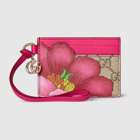 Floral card case with Double G