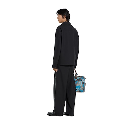 Jacke aus Wolle mit Gucci Webkanten-Detail