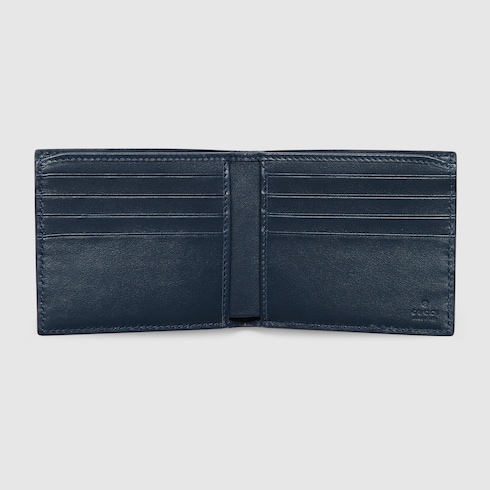 Cartera con dos pliegues, GG y estampado