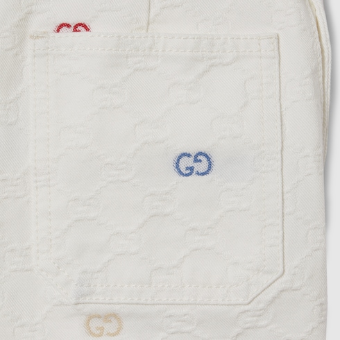 Short infantil de algodón con GG