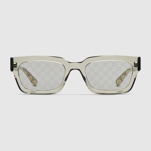 Rectangular frame sunglasses
