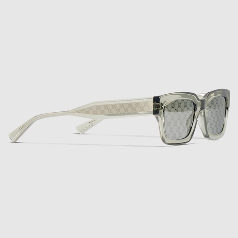 Rectangular frame sunglasses