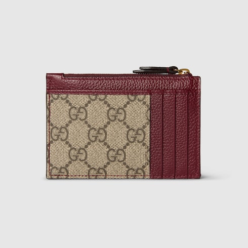 Bi-colour GG Marmont zip key pouch