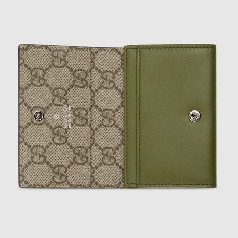 〔GGエンブレム〕日本限定 カードケース ベージュ インテリア