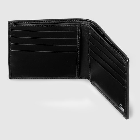 Cartera con dos pliegues y motivo GG