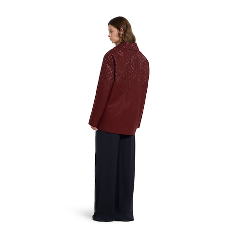 Padded GG canvas jacket with crystals