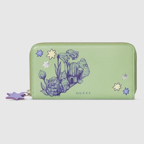 Yuko Higuchi bi-colour zip-around wallet