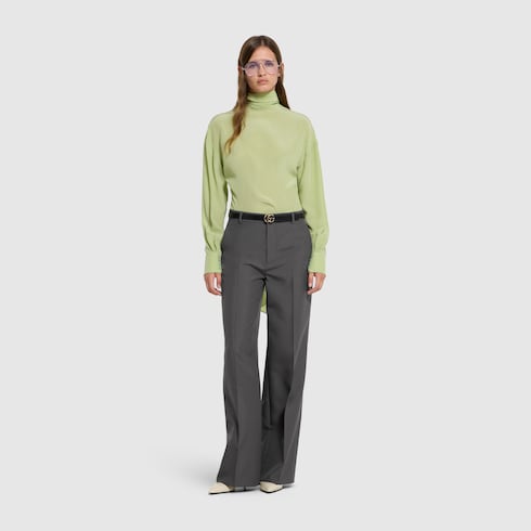 Technical panama trousers