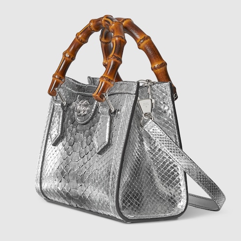 〔グッチ ダイアナ〕パイソン スモール トートバッグ