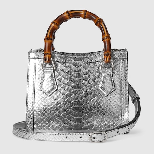 〔グッチ ダイアナ〕パイソン スモール トートバッグ