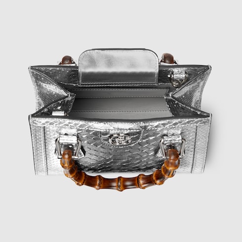 〔グッチ ダイアナ〕パイソン スモール トートバッグ