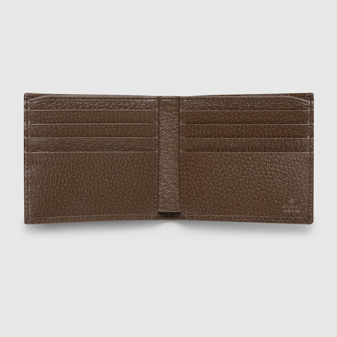 Cartera con dos pliegues y motivo GG