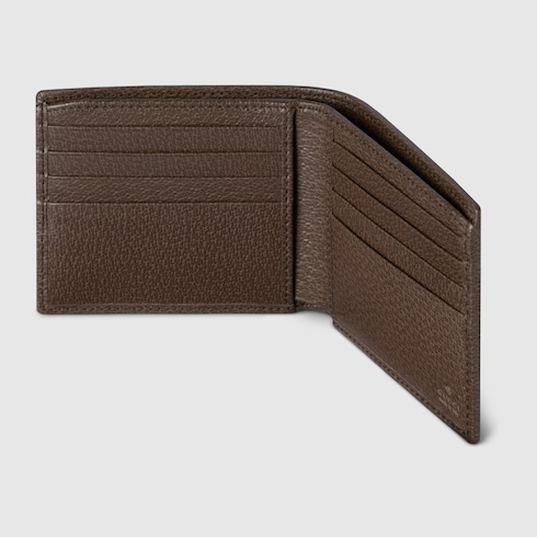 Cartera con dos pliegues y motivo GG