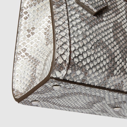 Gucci Diana系列蟒蛇皮小号托特包