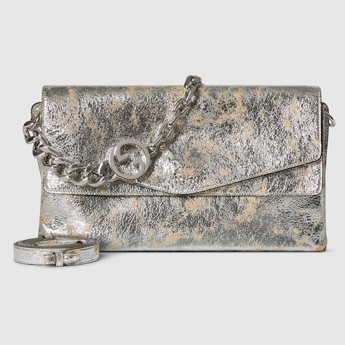 チェーン付き ラージ ショルダーバッグ