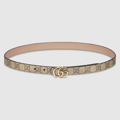 Cinturón fino GG Marmont reversible