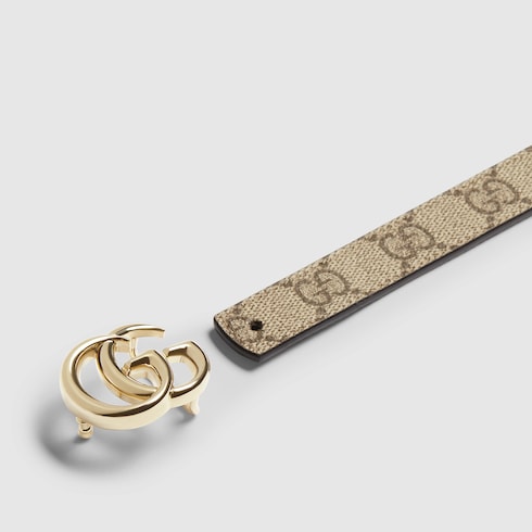 Ceinture fine réversible GG Marmont