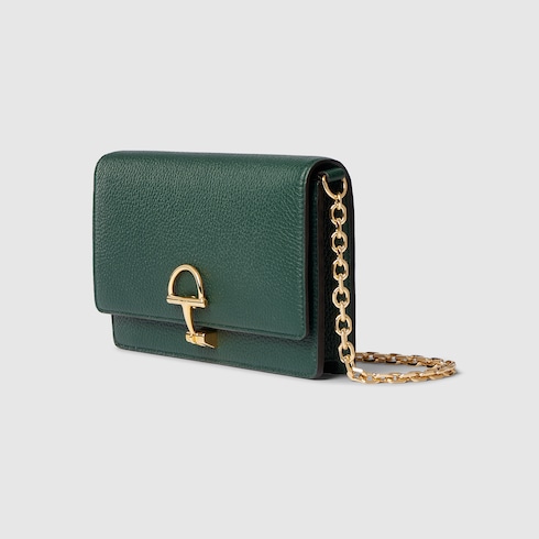 Gucci半马衔扣链带钱包