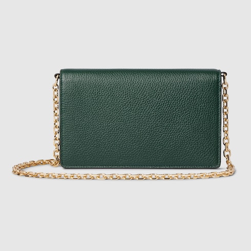 Gucci半马衔扣链带钱包