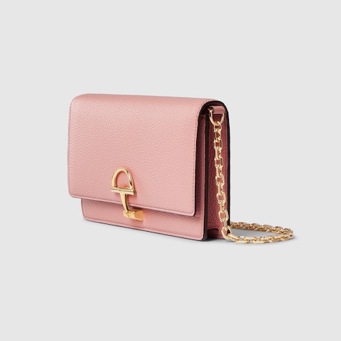 Cartera con cadena y medio Horsebit Gucci
