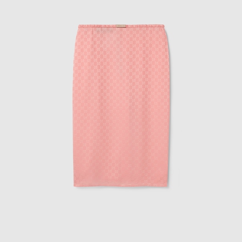 Jupe en jacquard de soie GG