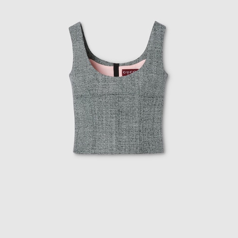 Top de lana grisaille