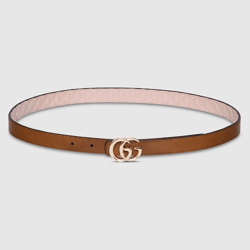 Cintura sottile reversibile GG Marmont