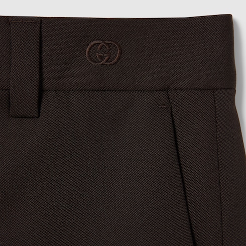 Hose aus Grain-de-Poudre-Wolle