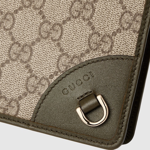 Portafoglio GG Emblem con catena