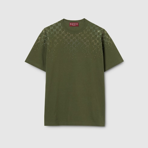 T-shirt en jersey coton avec cristaux