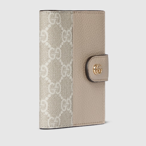 Bi-colour GG Marmont card case