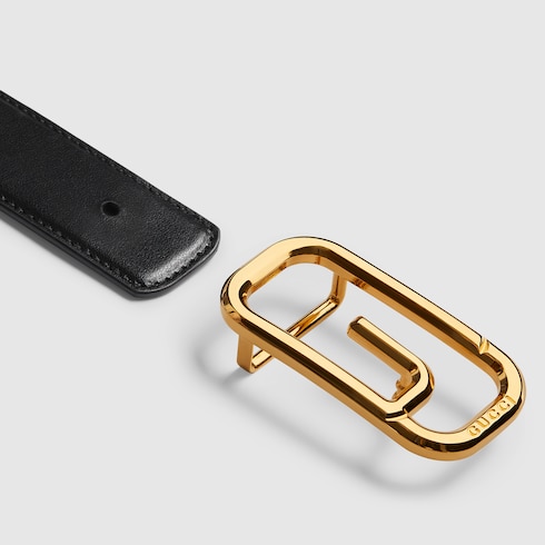 Ceinture réversible avec boucle G carré