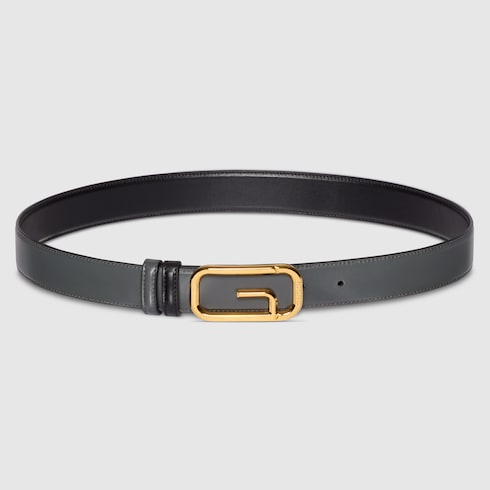 Ceinture réversible avec boucle G carré