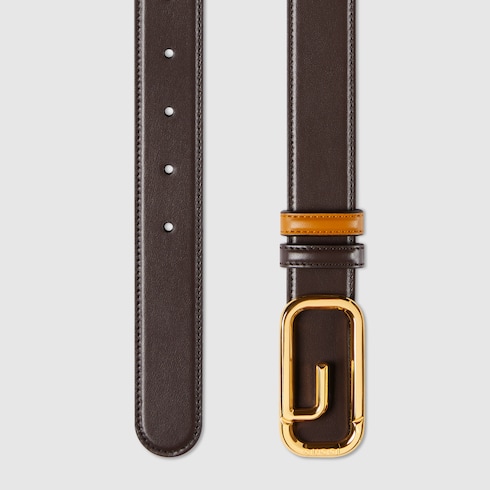 Ceinture réversible avec boucle G carré