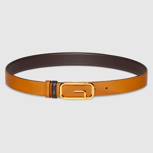 Cinturón reversible con hebilla de G cuadrada