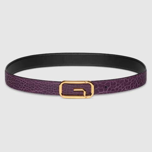 Ceinture réversible avec boucle G carré