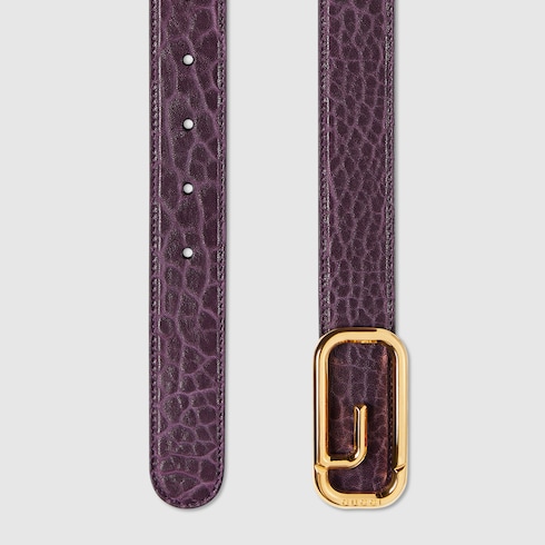 Cinturón reversible con hebilla de G cuadrada