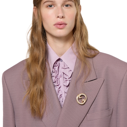 Gucci Blondie Brosche mit Kristallen