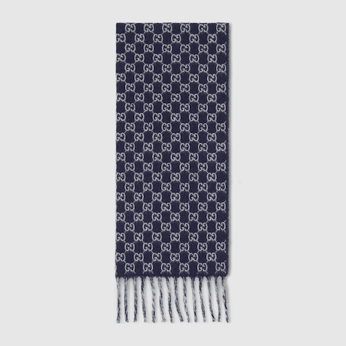 GG wool cashmere scarf
