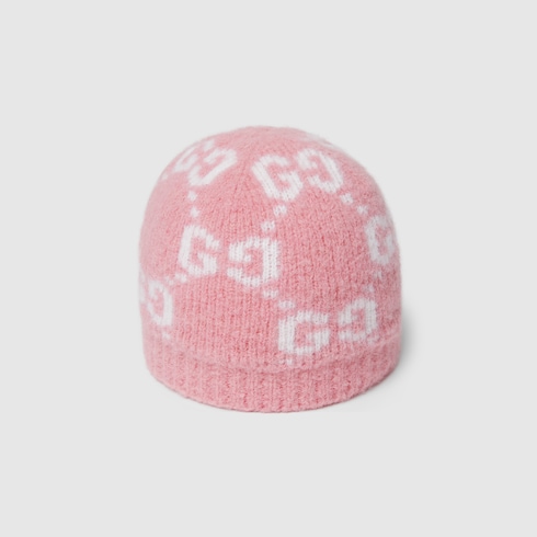 Bonnet en mélange d’alpaga GG