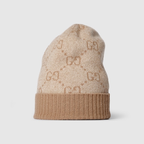 GG cashmere lamé hat