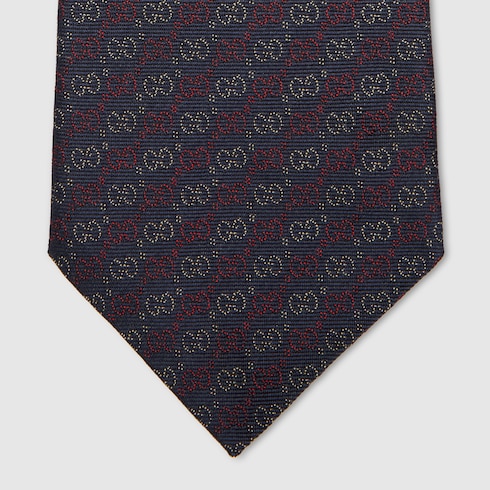 GG silk jacquard tie