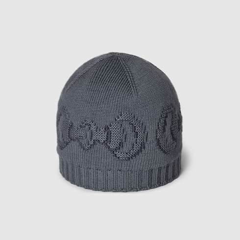 홀스빗 디테일의 울 모자